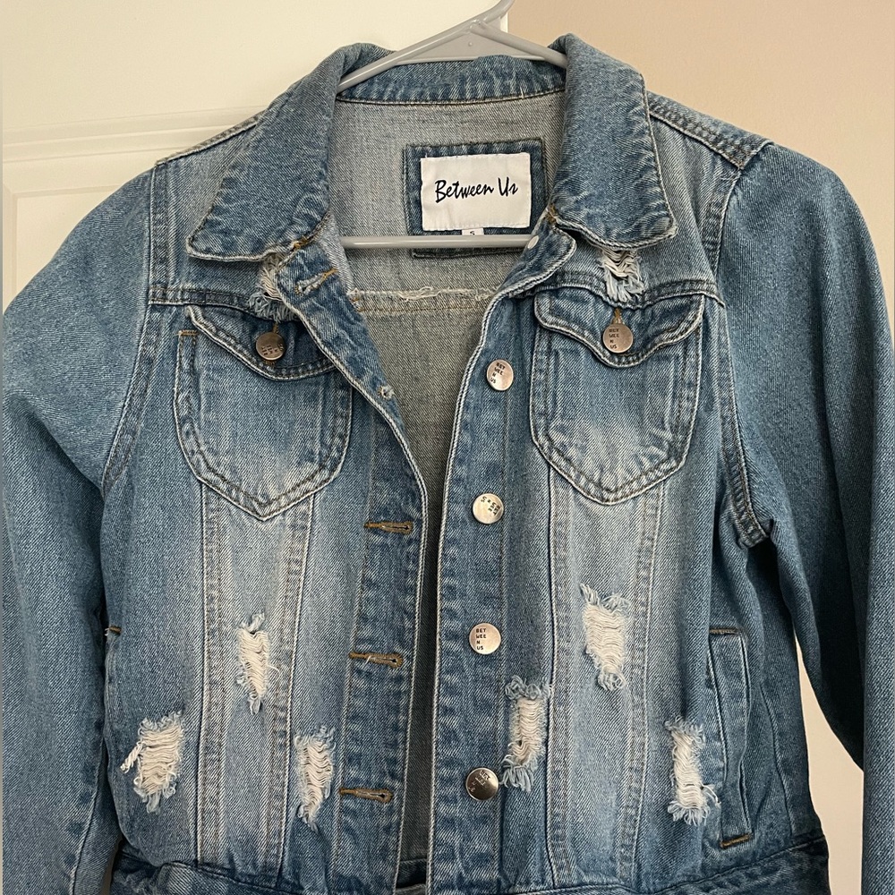 Cute Distressed Jean Jacket